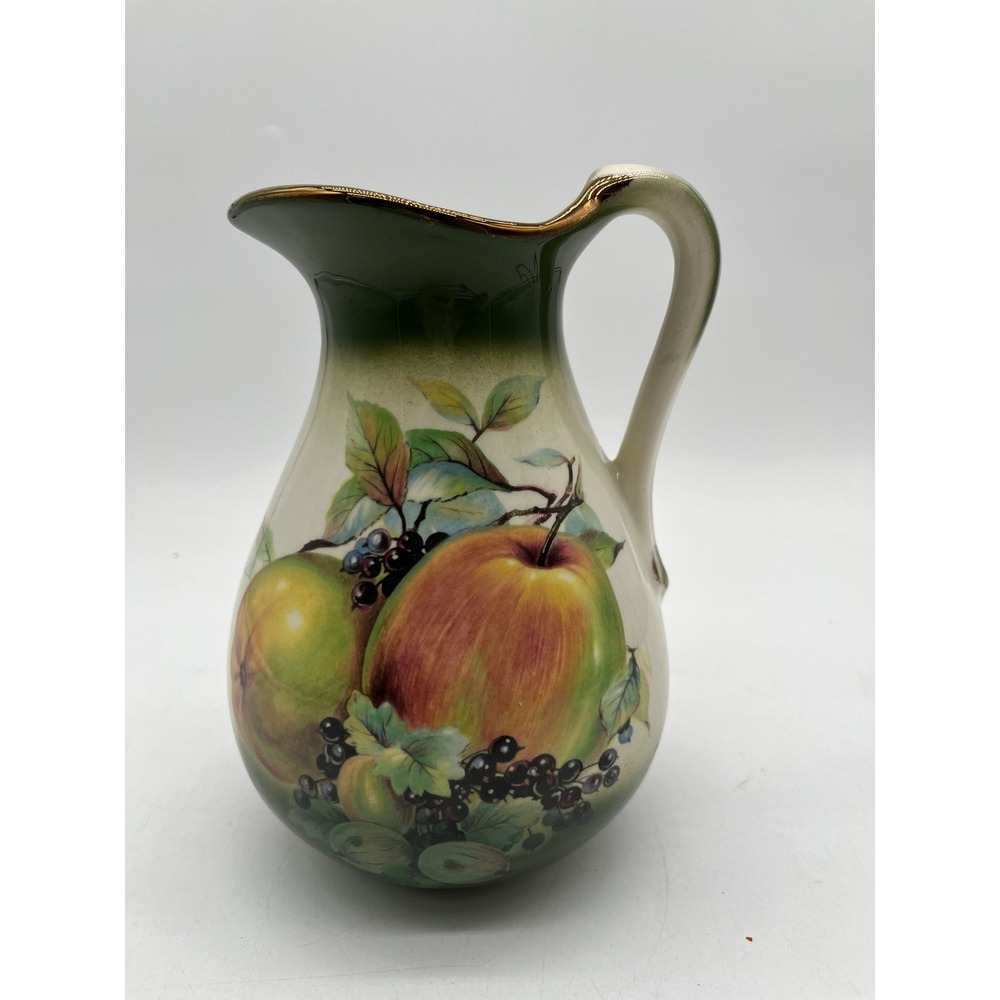 Vtg Staffordshire Mayfayre Pottery Pitcher England